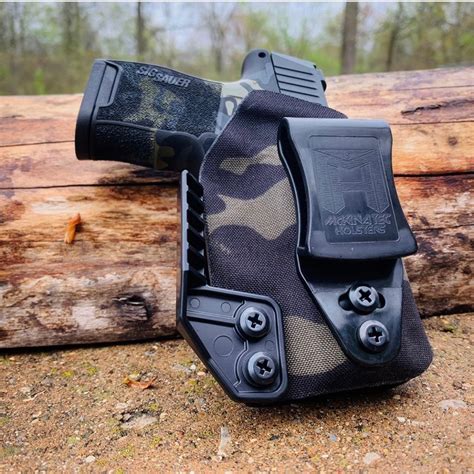 Most firearms that can attach an X300 can be used in this holster as the retention comes from around the light itself. . Mckinatec holster